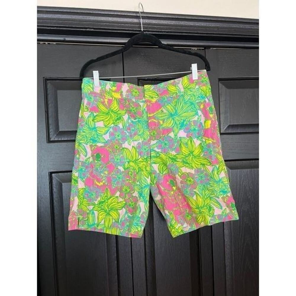 Lilly Pulitzer Women's High Rise Colorful Chino Shorts w/ POCKETS Size 10
